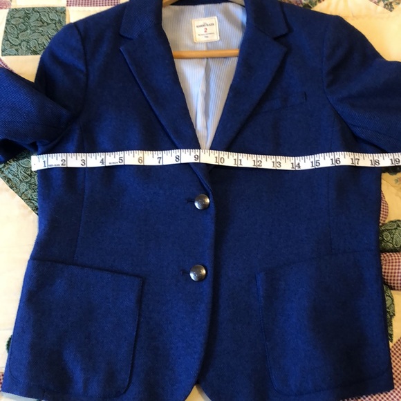 Gap Royal Blue Academy Wool Blend 2-Button Blazer - Picture 10 of 12